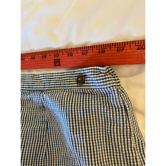 Classic Elements Woman Plus Size 18W Elastic Waist Blue White Seersucker Skort - Picture 6 of 9